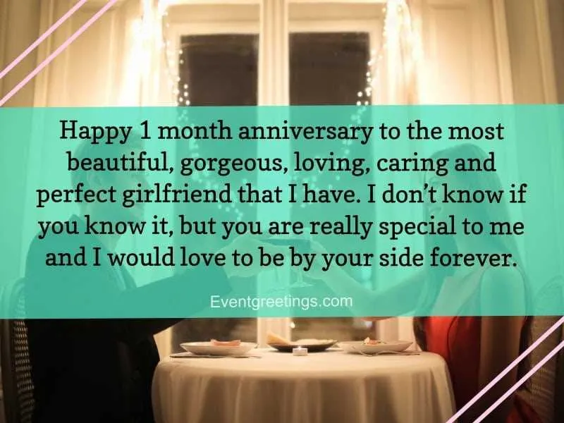 1 month anniversary messages for boyfriend