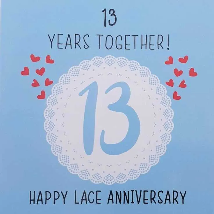 13th year anniversary messages