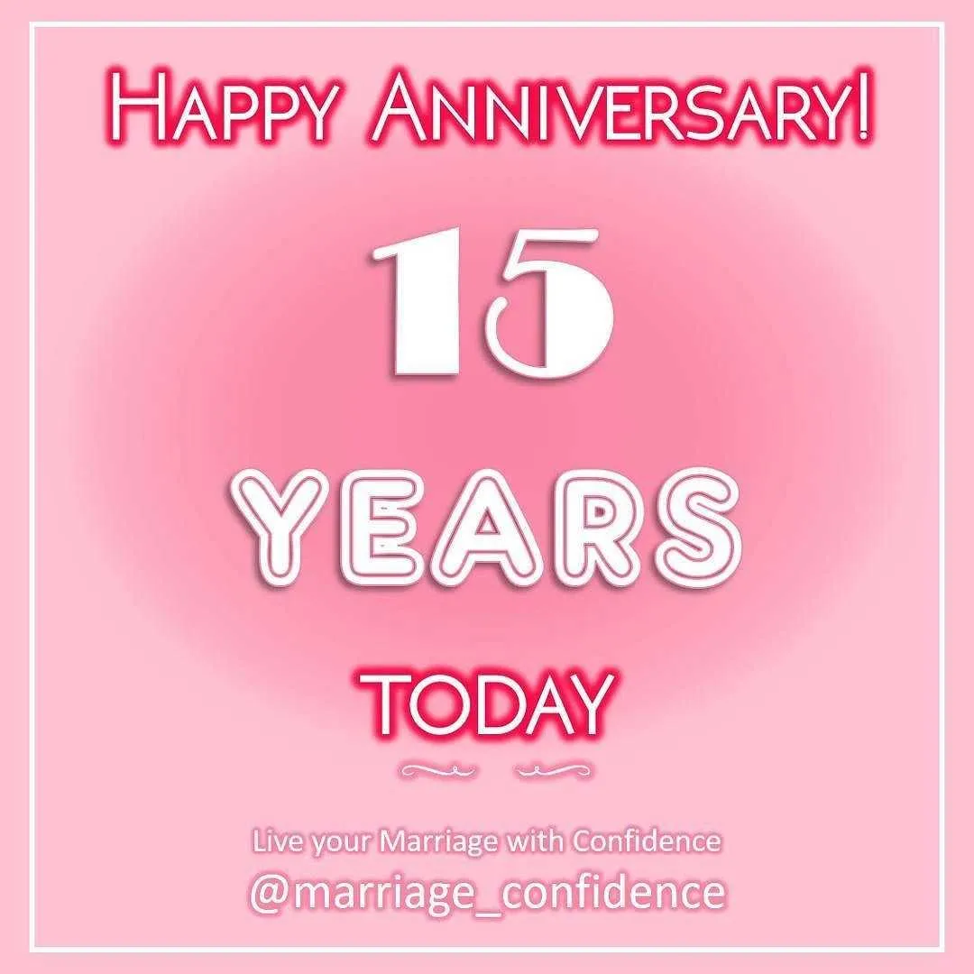 15 year anniversary card message