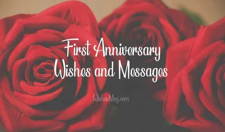1st year marriage anniversary message