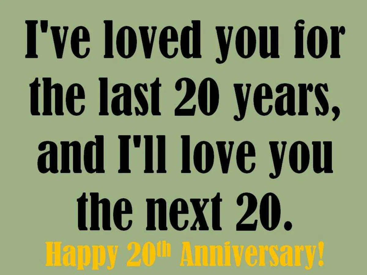 20 year service anniversary message