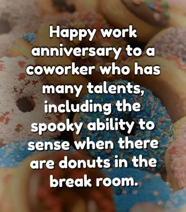 20th work anniversary message