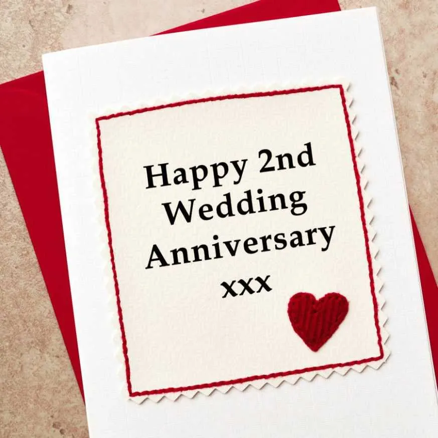 2nd wedding anniversary message