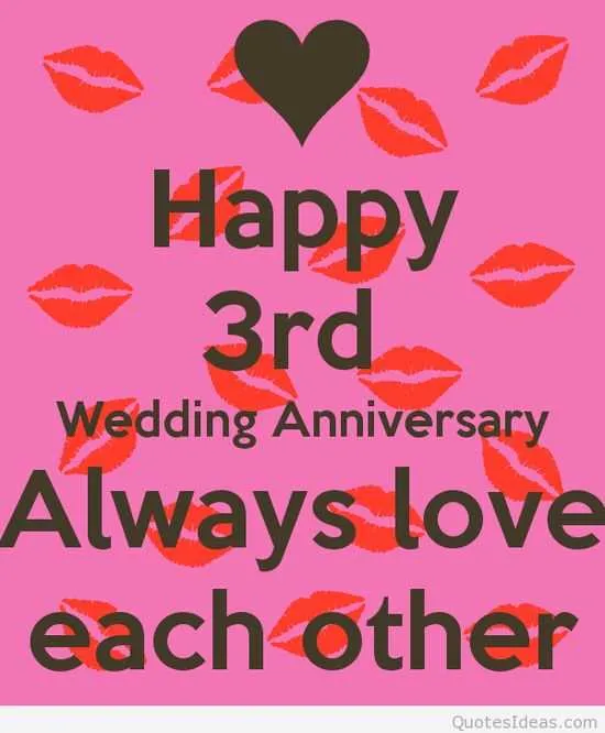 3 years wedding anniversary message