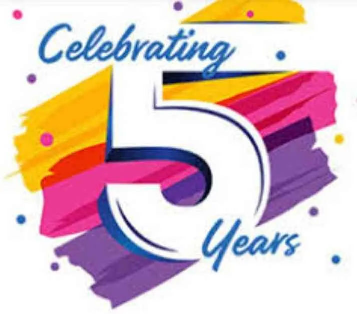 5 years anniversary message