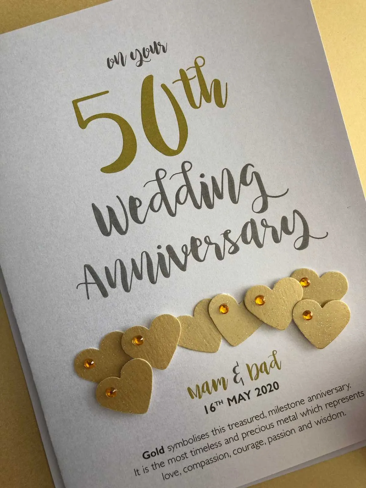 50 year anniversary card messages