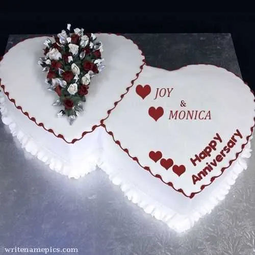 anniversary message on cake