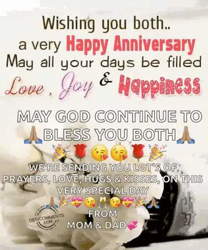 anniversary message to both of us