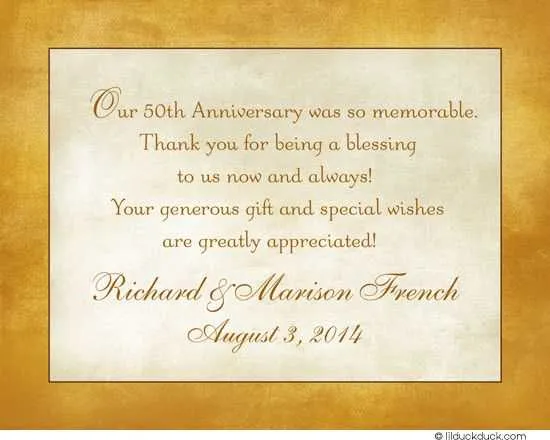 anniversary thank you message in english