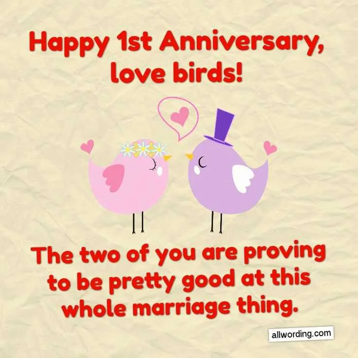 cute wedding anniversary message