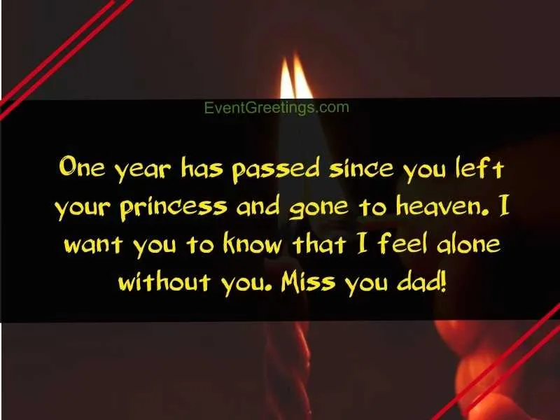 death anniversary message for my father