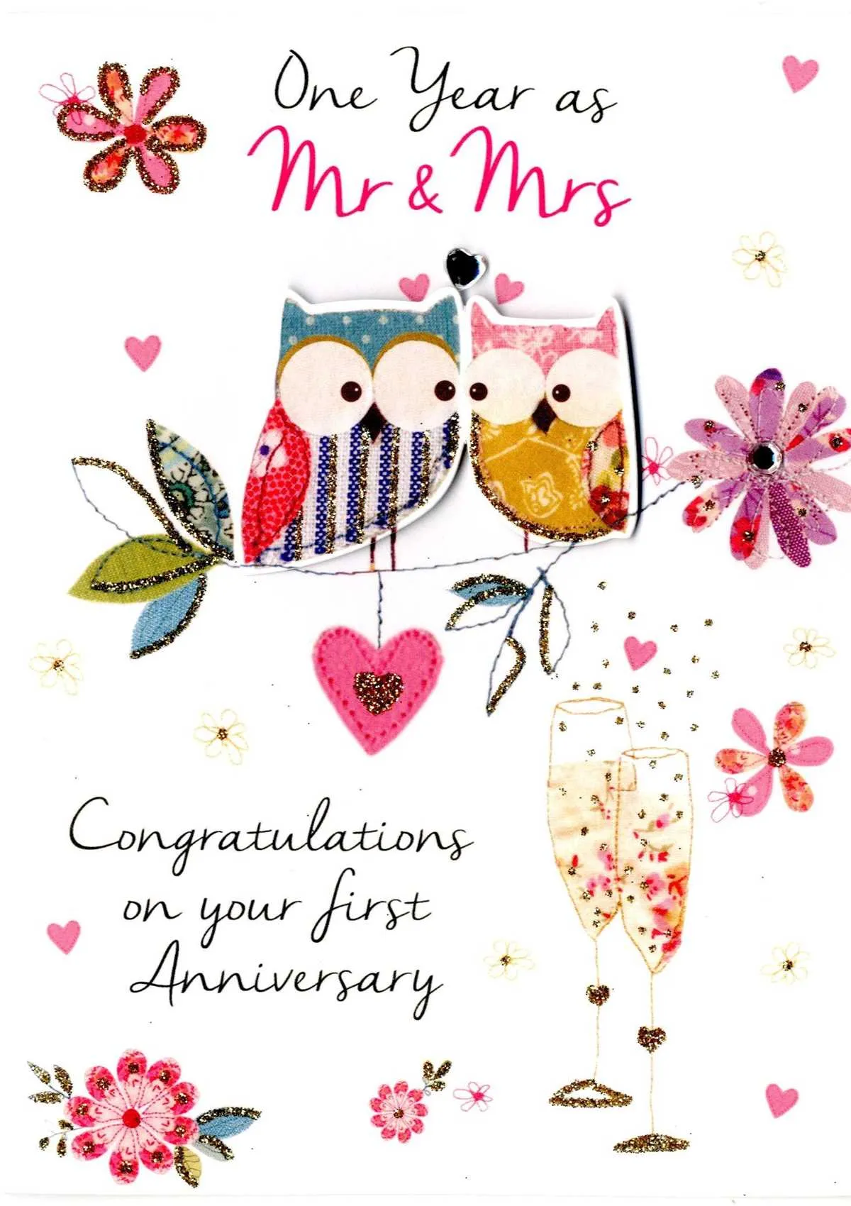 first wedding anniversary messages for friends