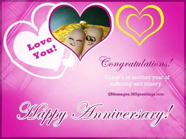 funny wedding anniversary messages for husband