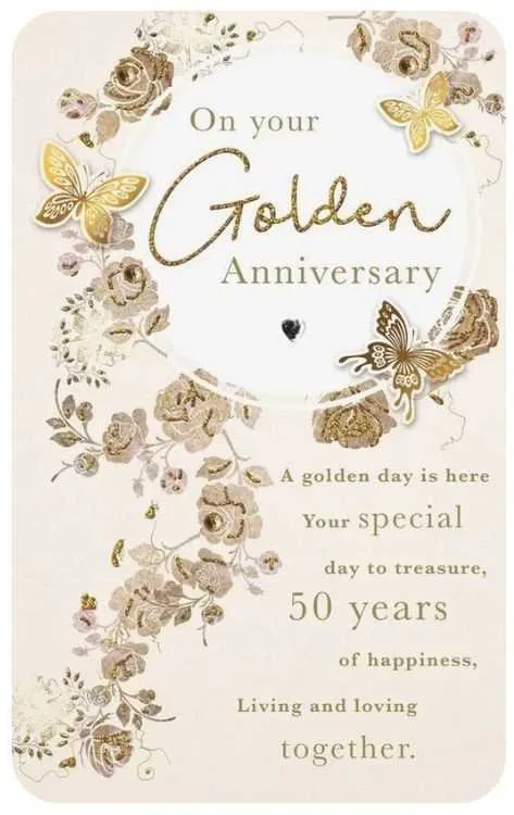 golden wedding anniversary messages