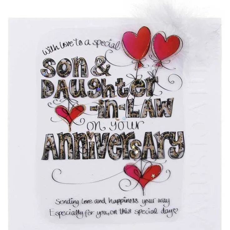 happy anniversary message for daughter and son in law