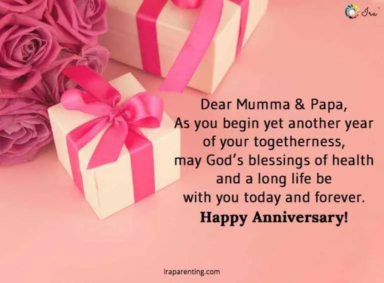 happy anniversary message for mummy papa