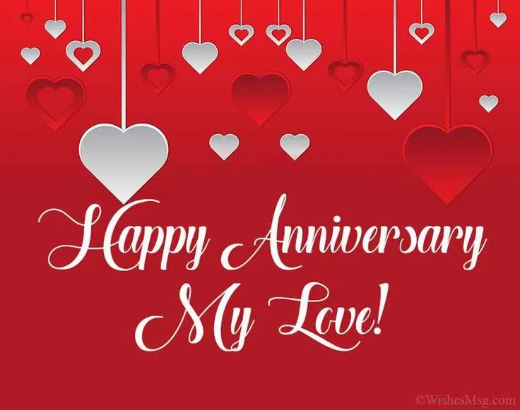 happy anniversary message to my love