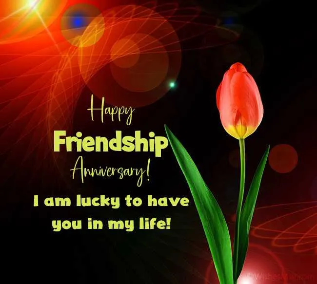 happy friendship anniversary messages