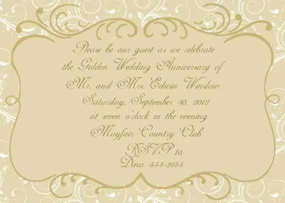 invitation message for anniversary