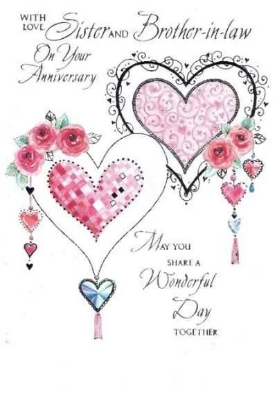 marriage anniversary message to sister