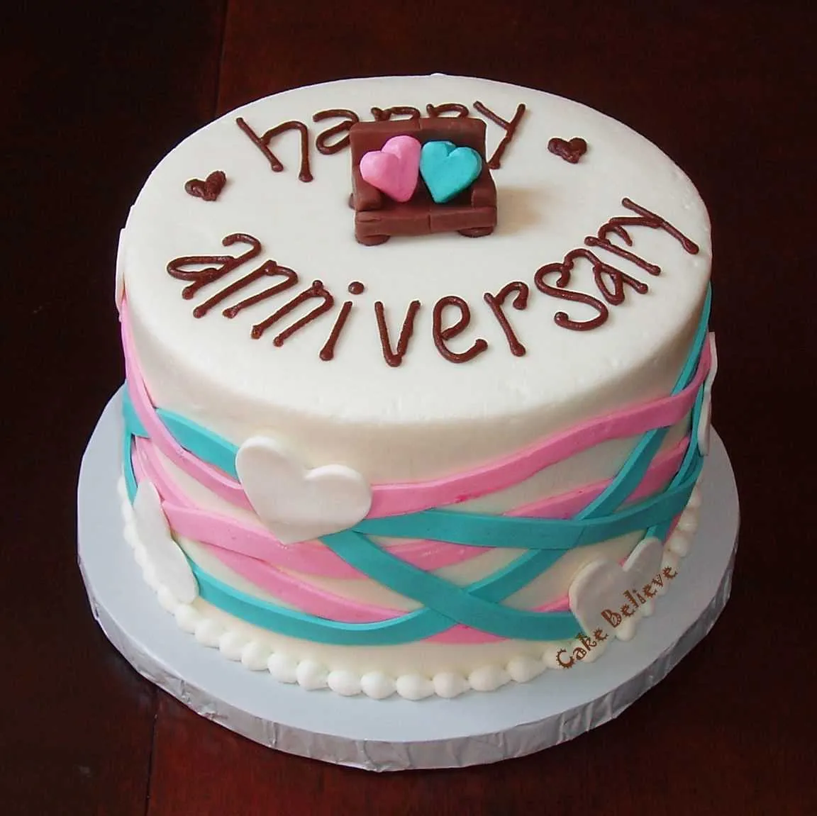 message on wedding anniversary cake