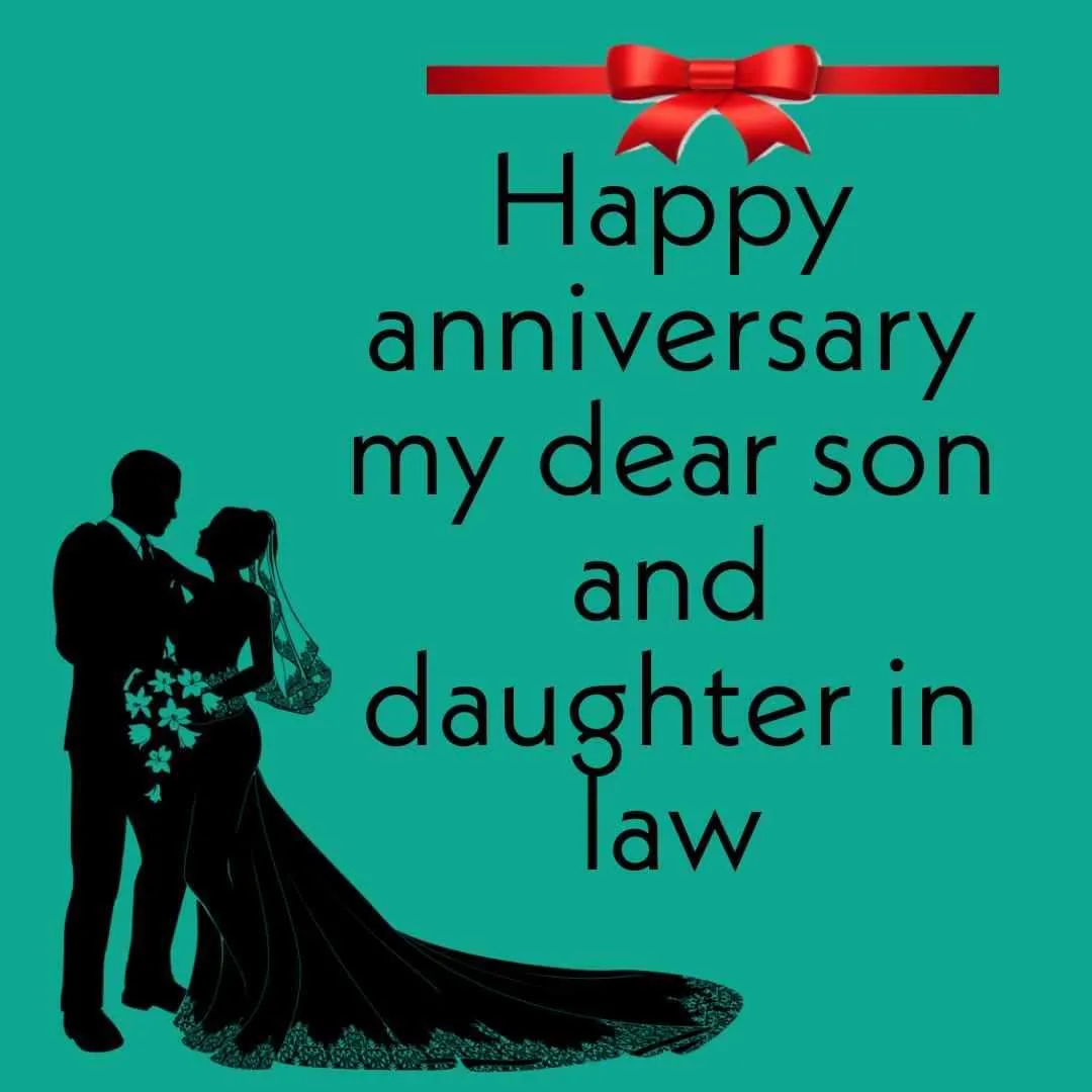 message to son and daughter in law on anniversary