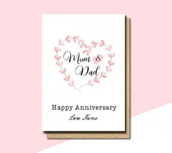 mum and dad anniversary card messages