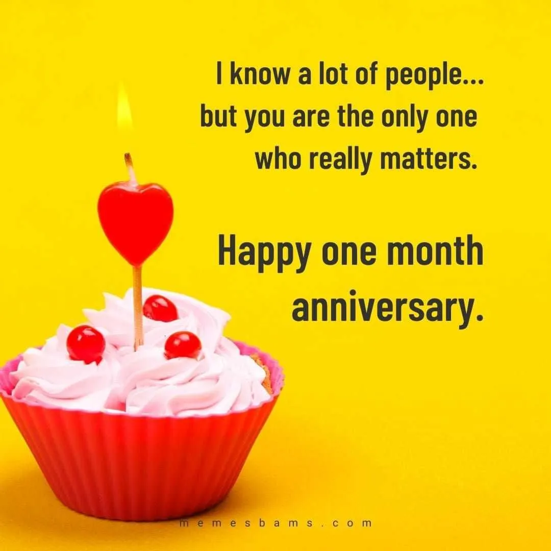 one month anniversary message to boyfriend