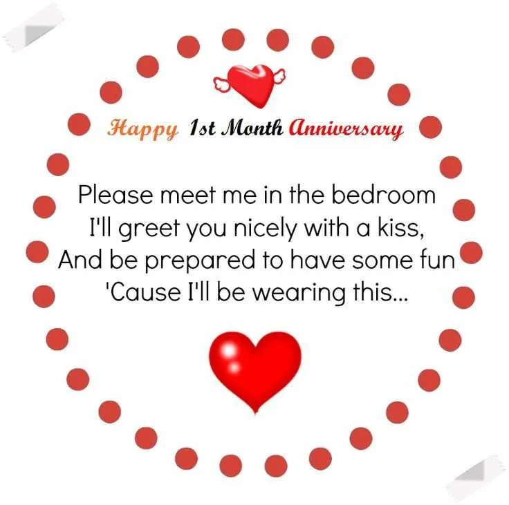 one month anniversary message to my husband