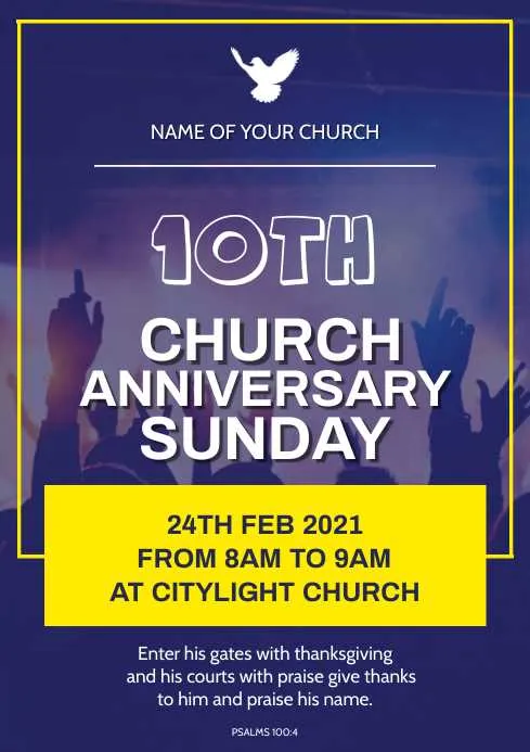 one year church anniversary message