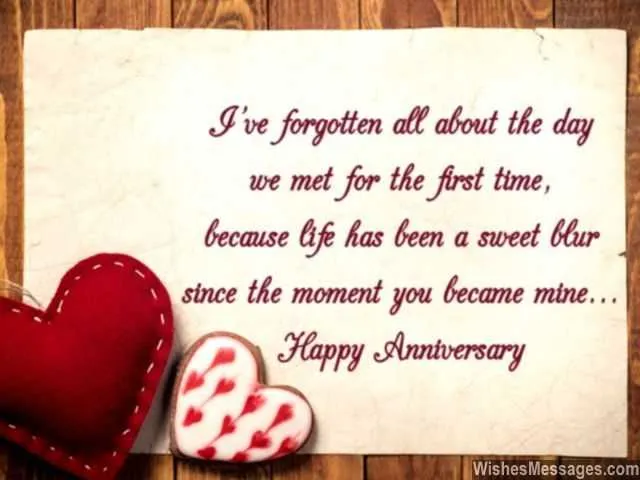 simple anniversary message for girlfriend