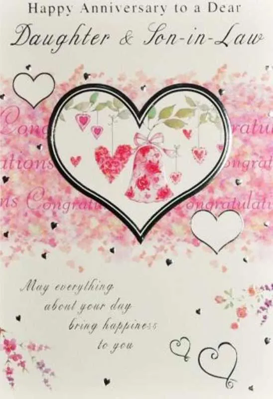 wedding anniversary message for daughter and son in law