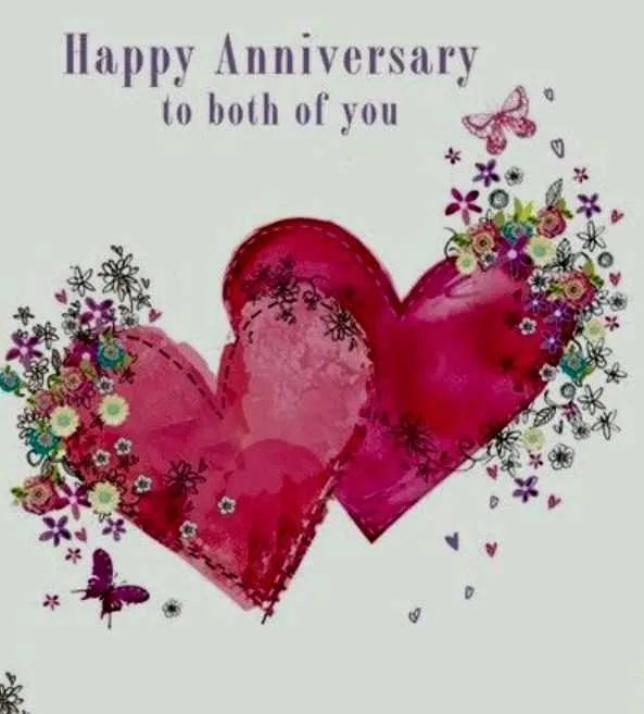 wedding anniversary message to both of us