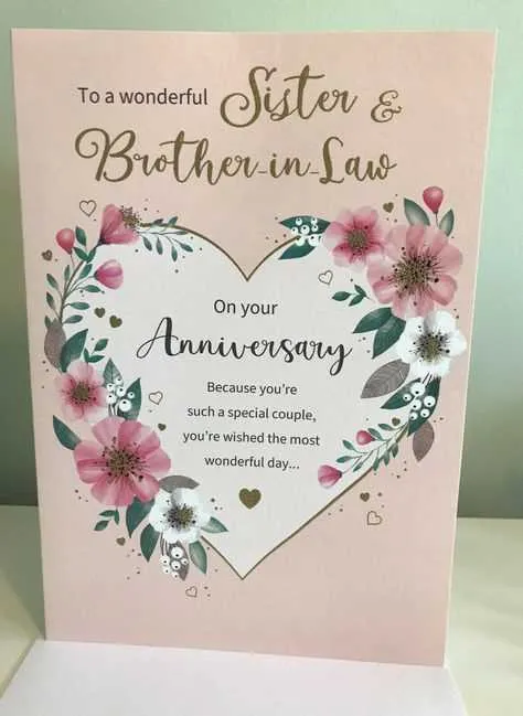 wedding anniversary message to brother in law