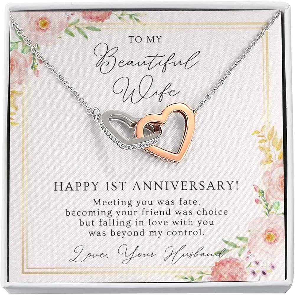1st anniversary card messages for wife