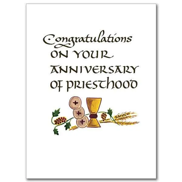 anniversary message for a priest