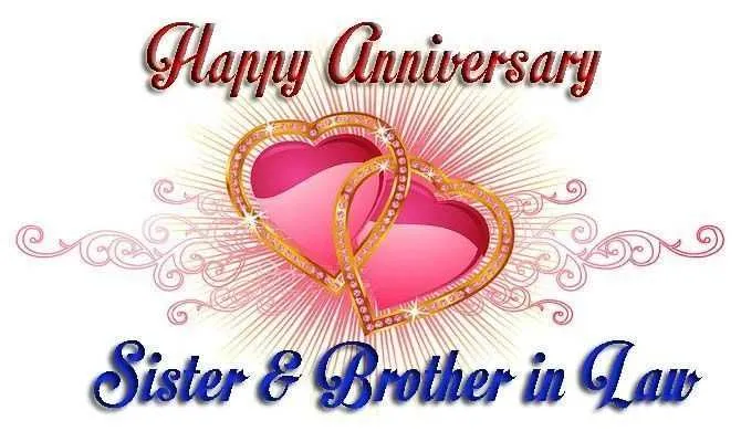 anniversary message for brother and sister in law