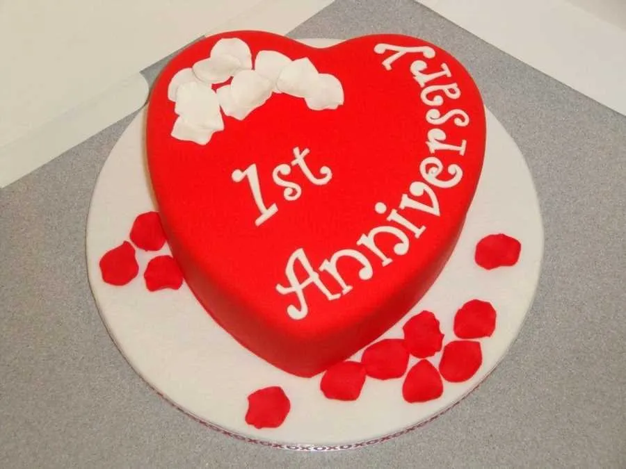 anniversary message in cake