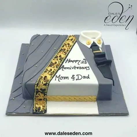 anniversary message on cake for parents