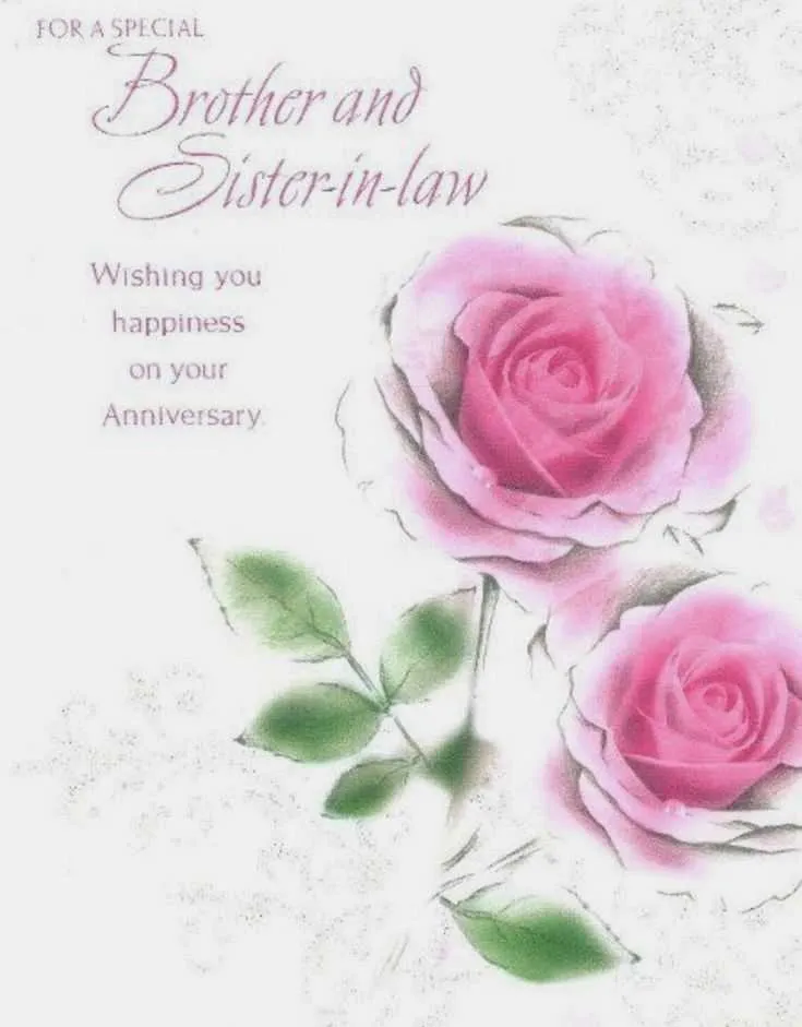 anniversary message to brother in law