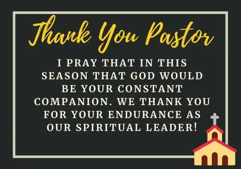 anniversary message to pastor