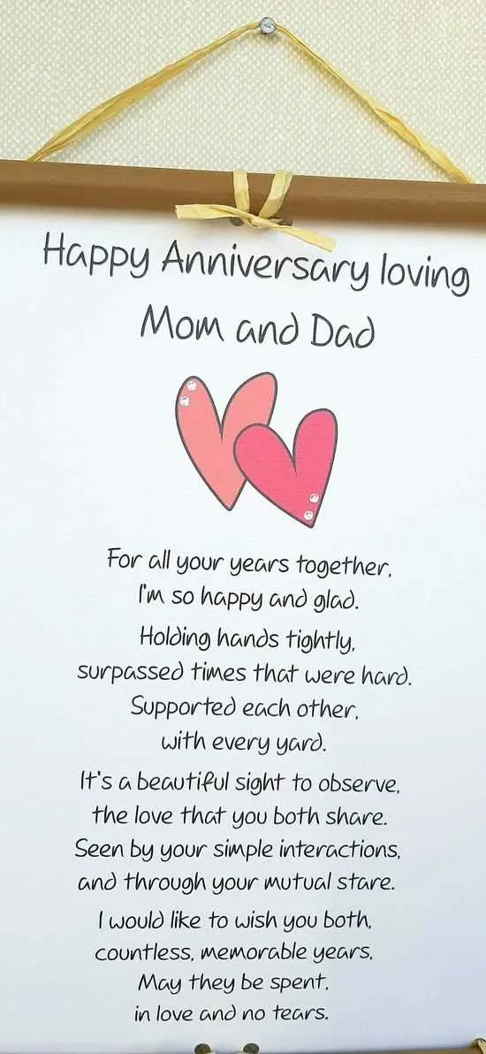 anniversary messages for mum and dad