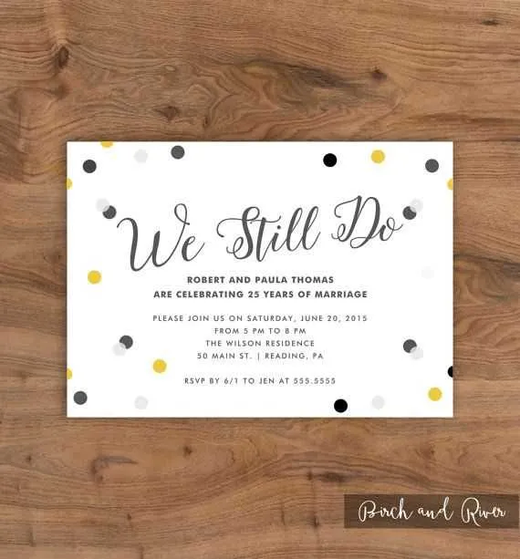 anniversary party invitation message