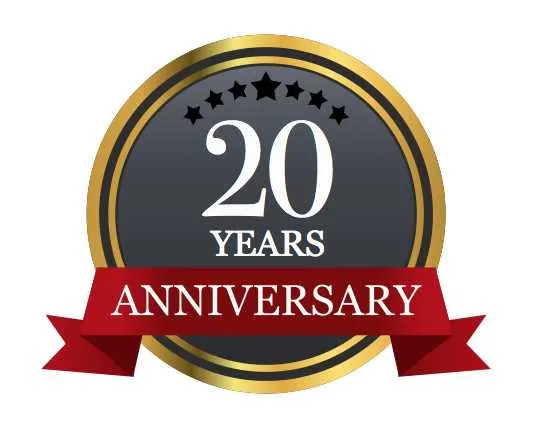 20 year company anniversary message