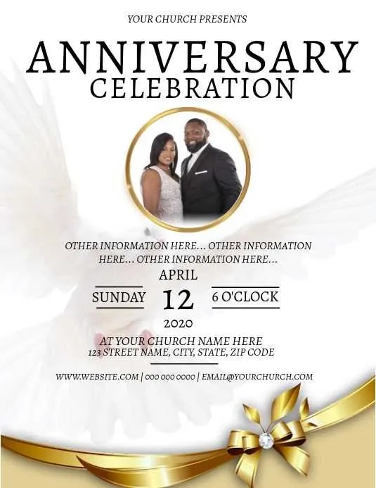 church anniversary invitation message