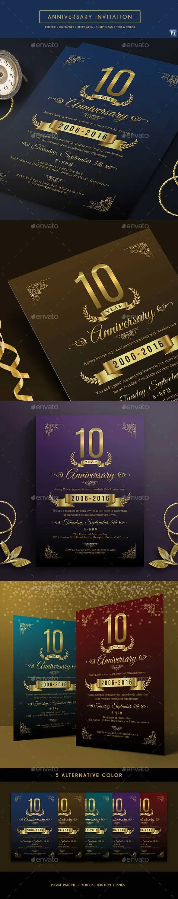 company anniversary invitation message