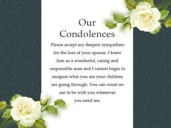 condolences anniversary message