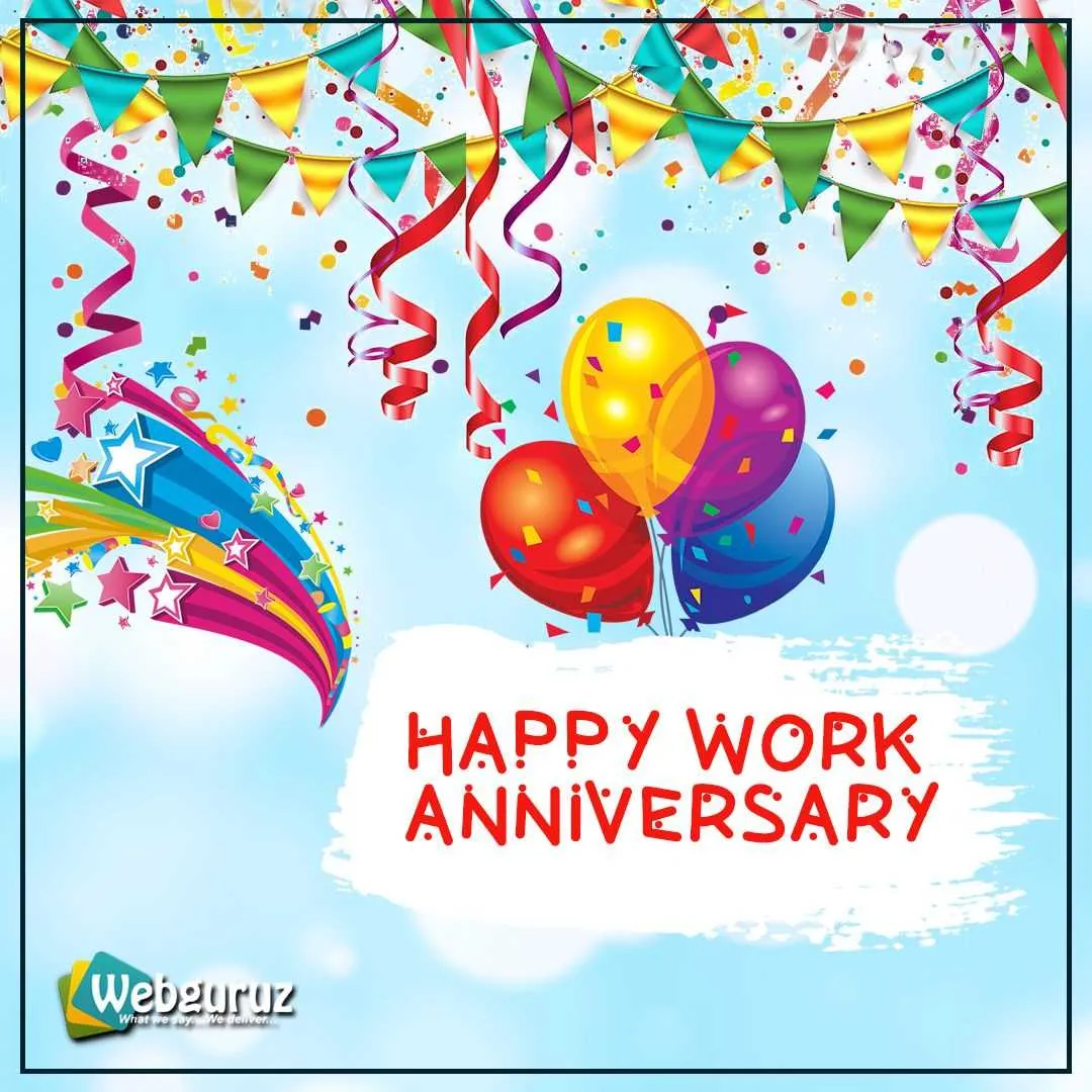 congratulate work anniversary message