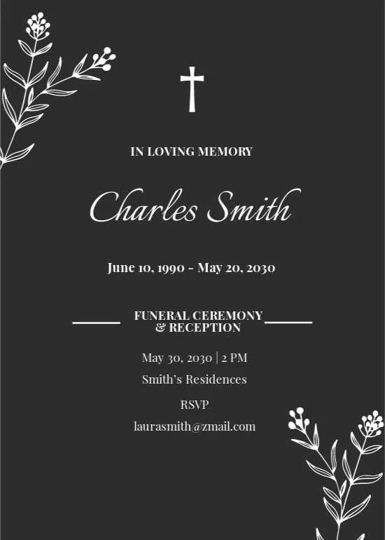 death anniversary invitation message