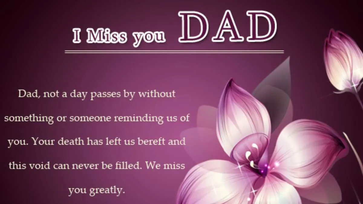 death anniversary message for a father